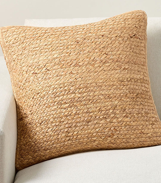 Braided Jute Pillow Cover