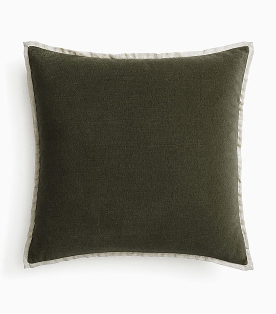 Classic Cotton Velvet Pillow Cover 20x20 Inches