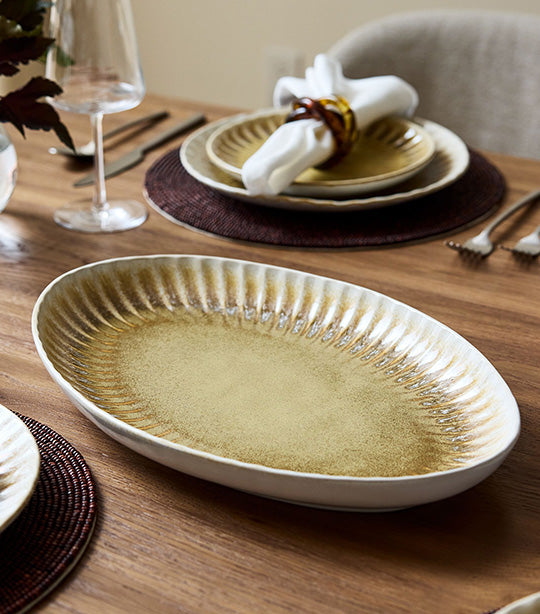 Suvi Stoneware Serveware - Natural