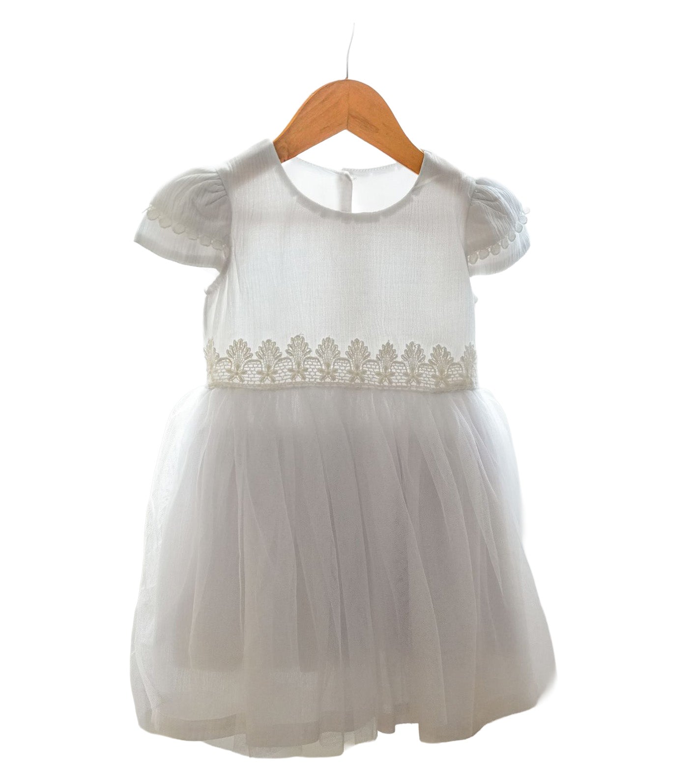 Piccoli Martha Baptismal Dress White