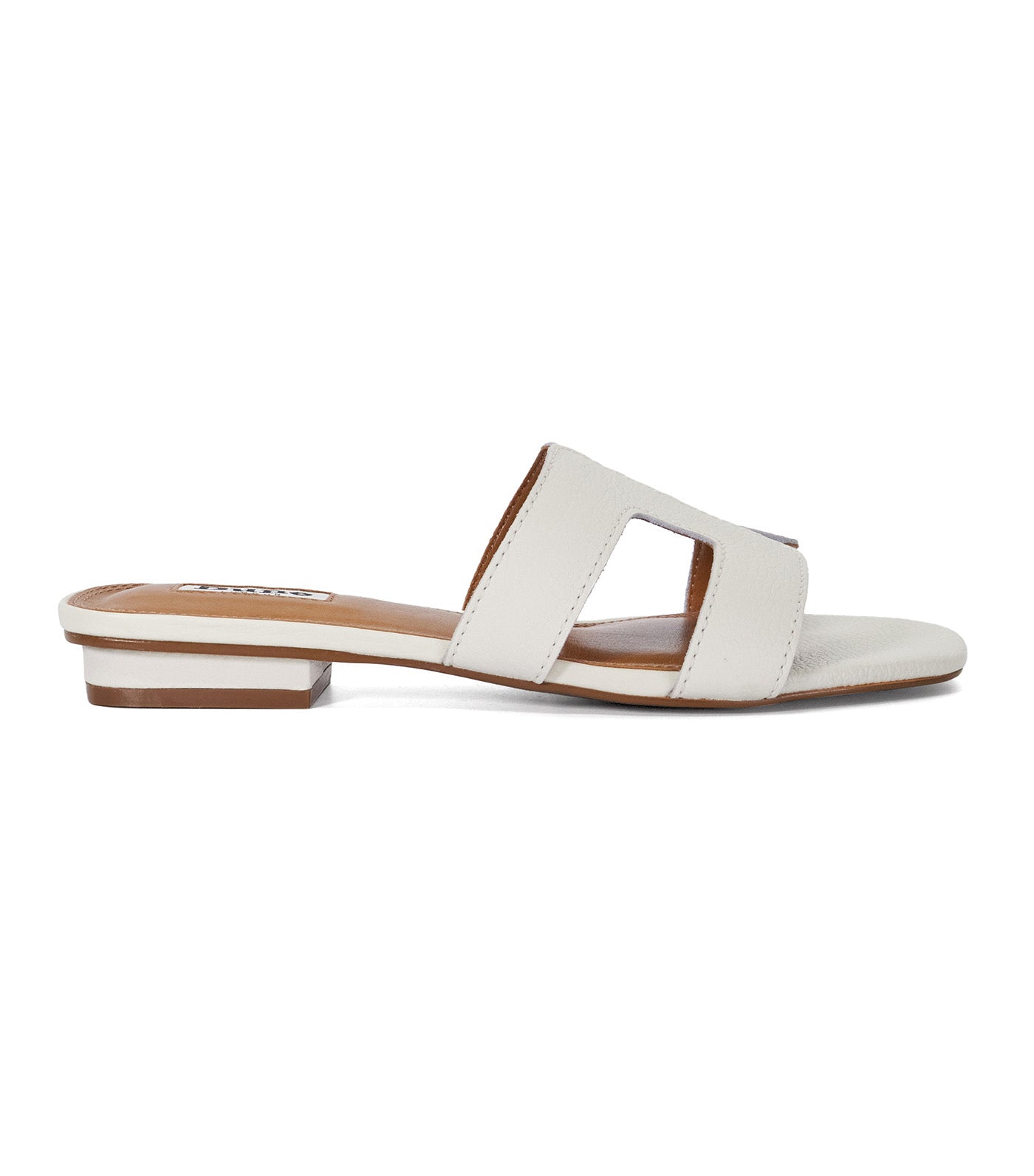 Dune shops loupe sandals white