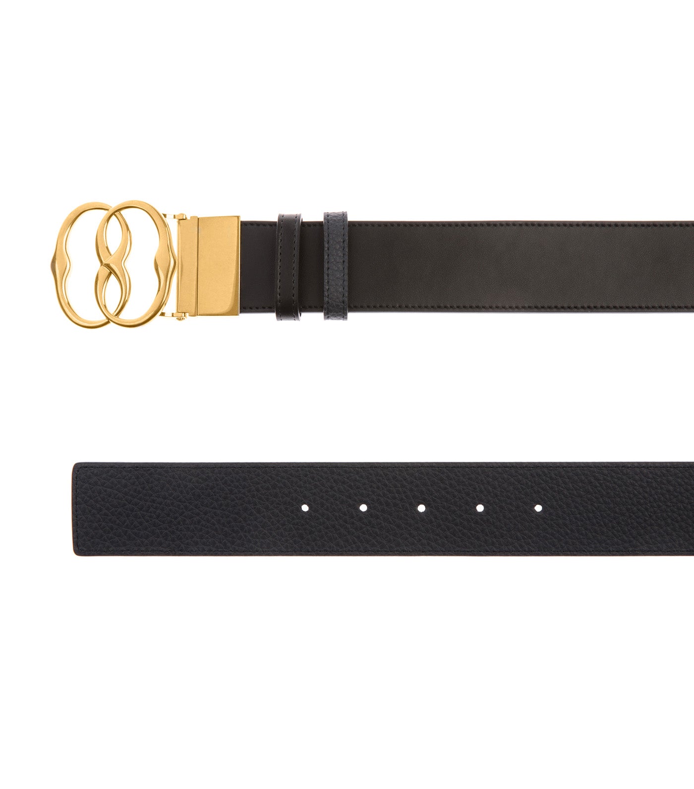 Emblem 40mm Adjustable and Reversible Belt Black