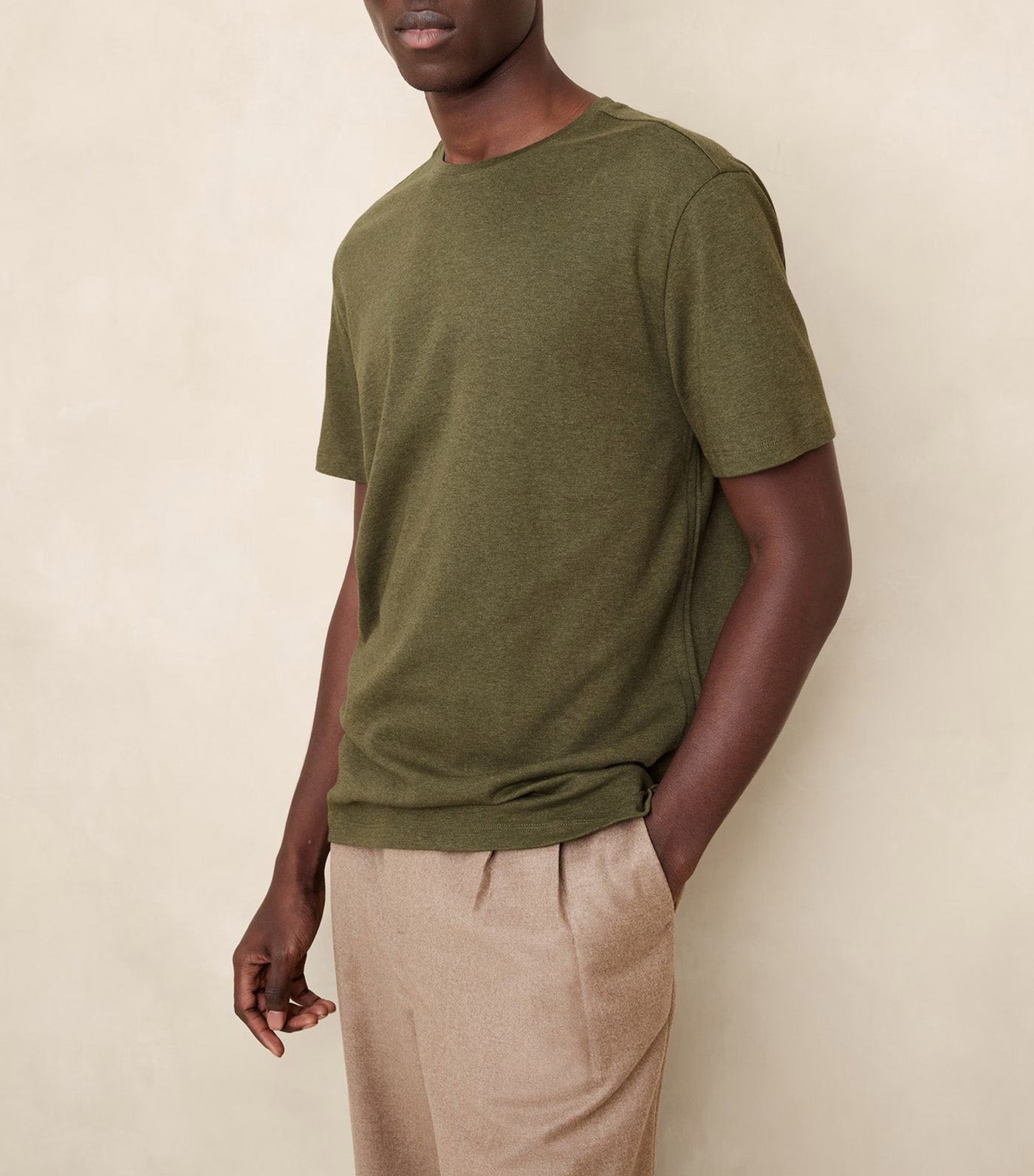 Luxury-Touch T-Shirt Olive Green