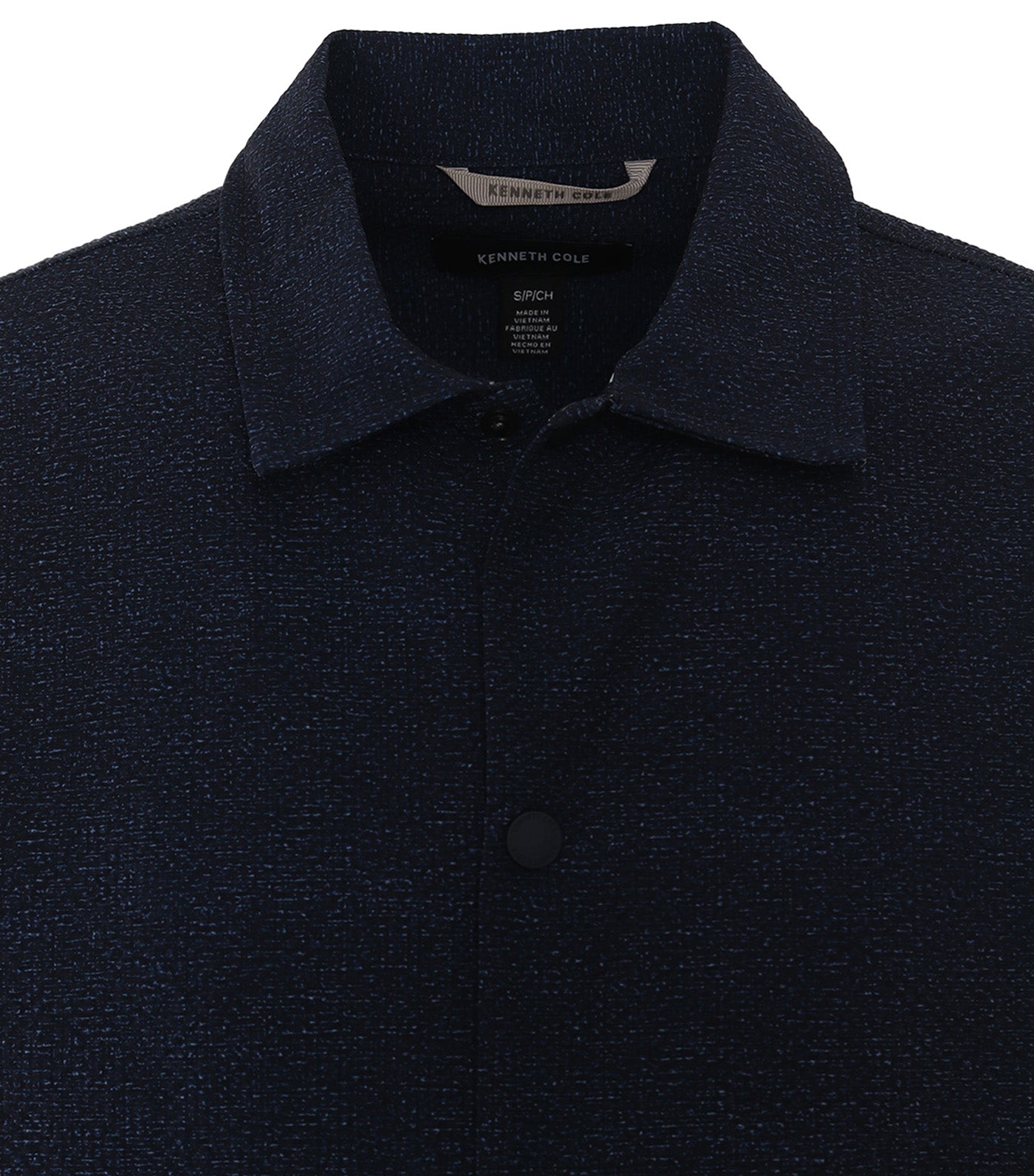 Clean Placket Shacket Navy