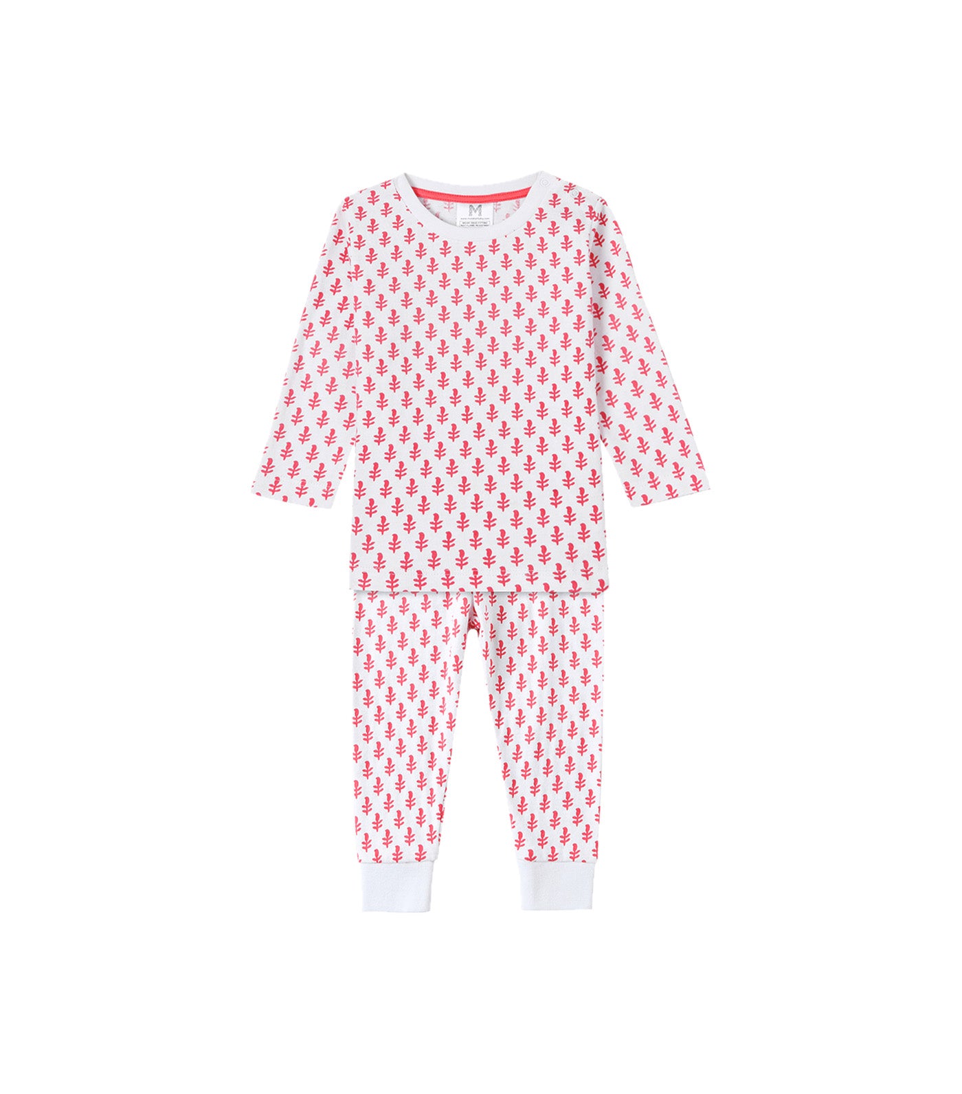 Organic Cotton Knit PJ Set Pink City
