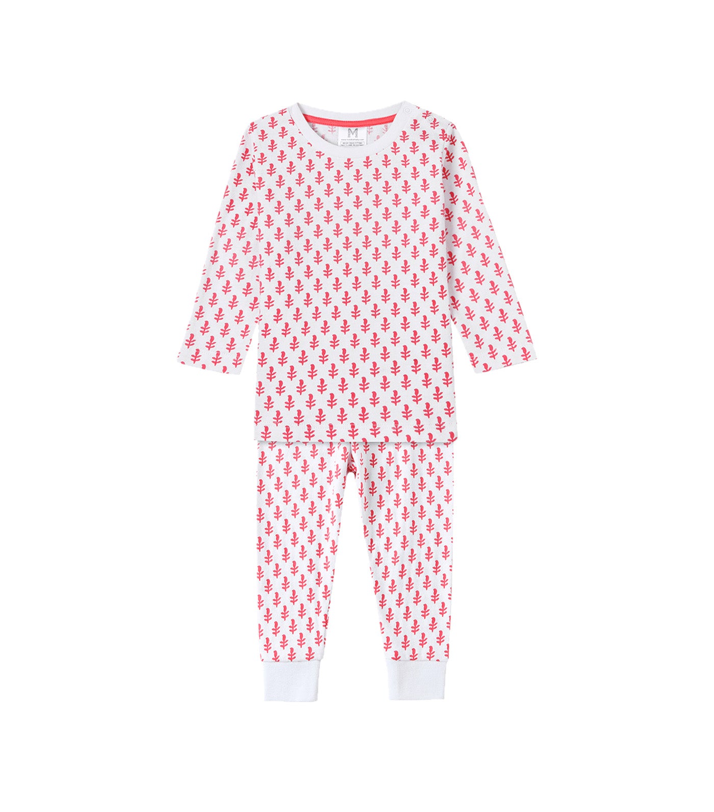 Organic Cotton Knit PJ Set Pink City