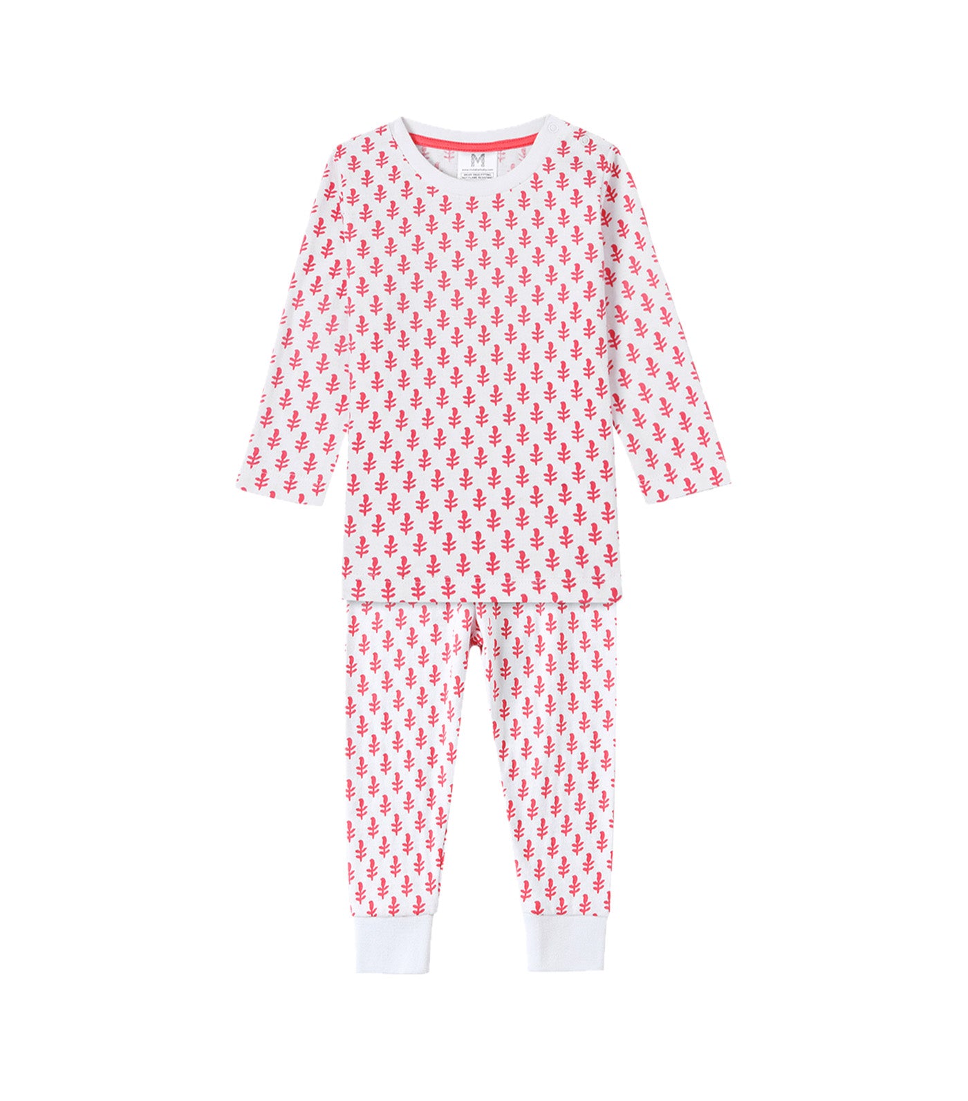 Organic Cotton Knit PJ Set Pink City