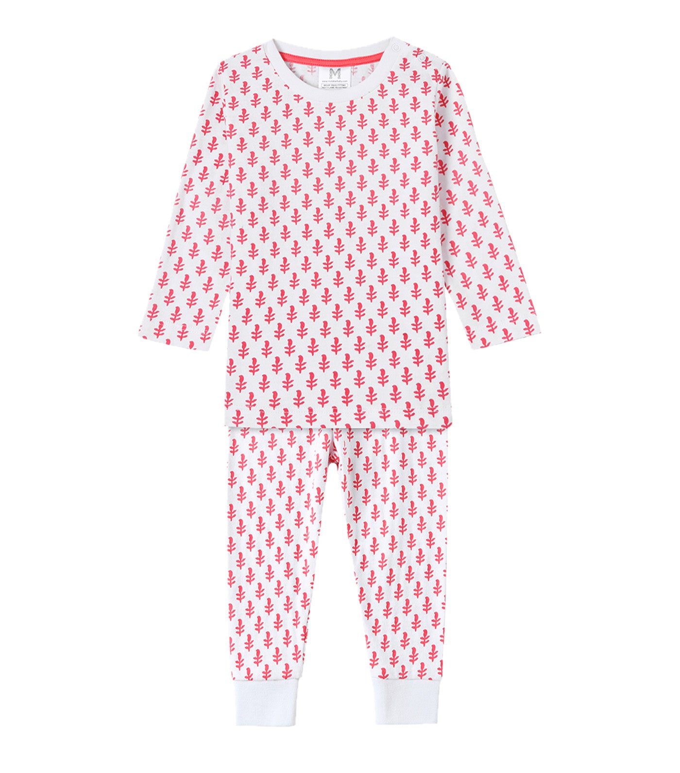 Organic Cotton Knit PJ Set Pink City
