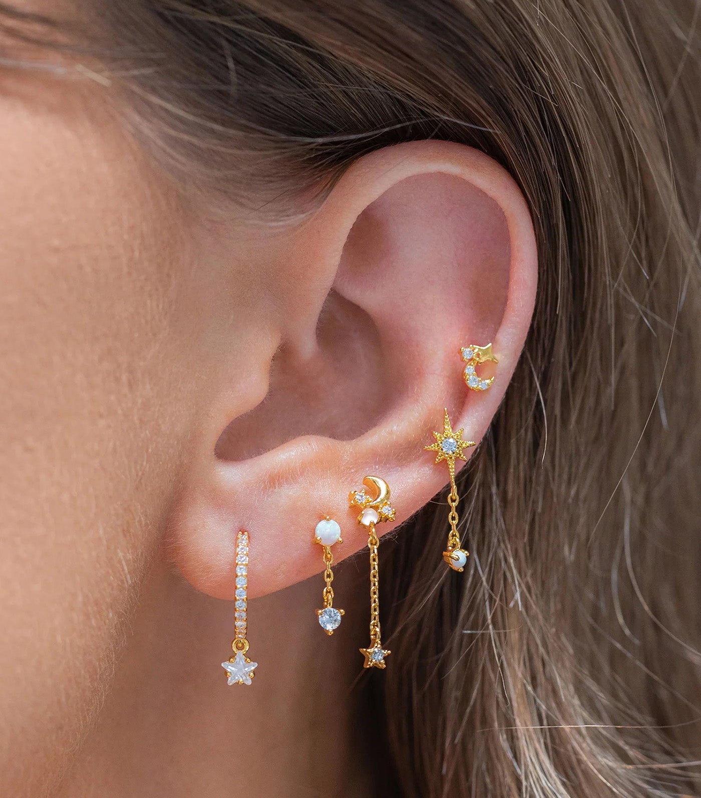 Twinkle Opal Earring Set