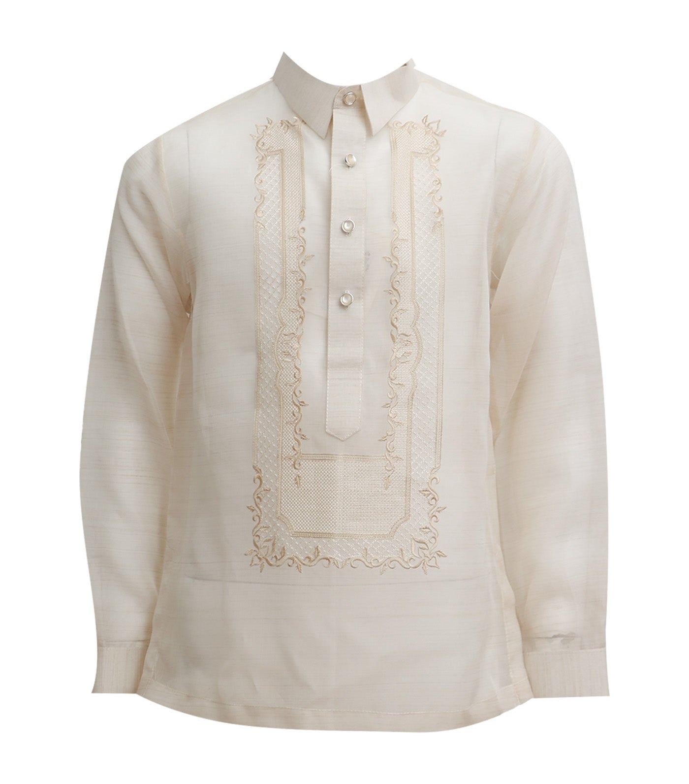Nathan 3 Jusi Piña Barong for Kids with Embroidery