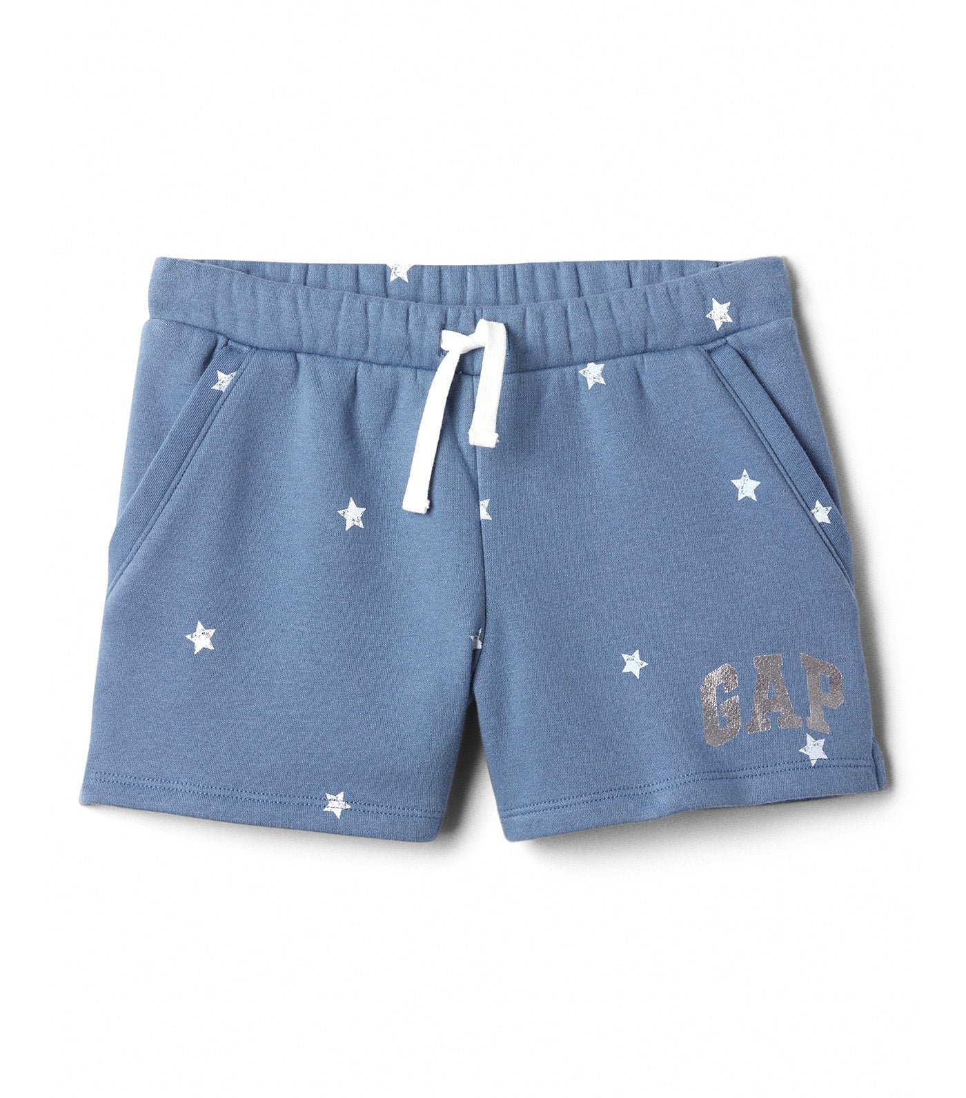 Kids Gap Logo Print Pull-On Shorts Blue Star 816