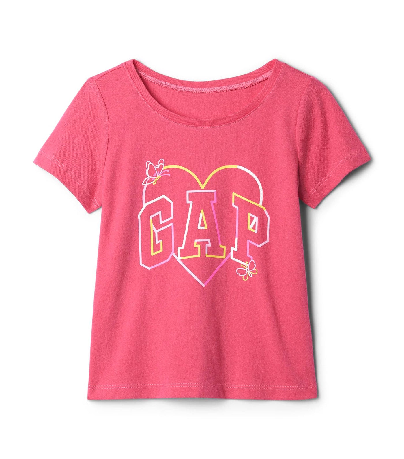 babyGap Logo Graphic T-Shirt Pink Hibiscus 486