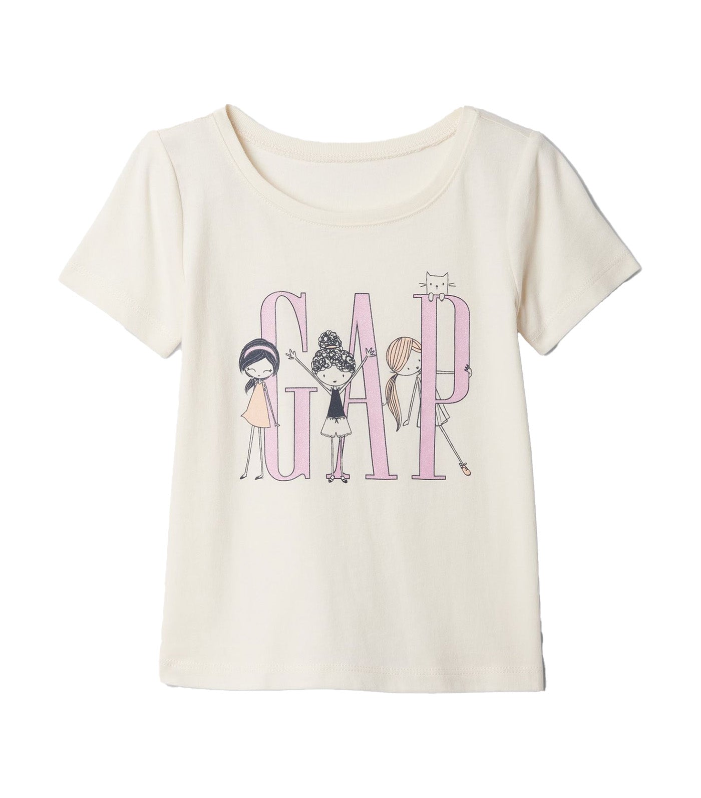 babyGap Logo Graphic T-Shirt New Off White