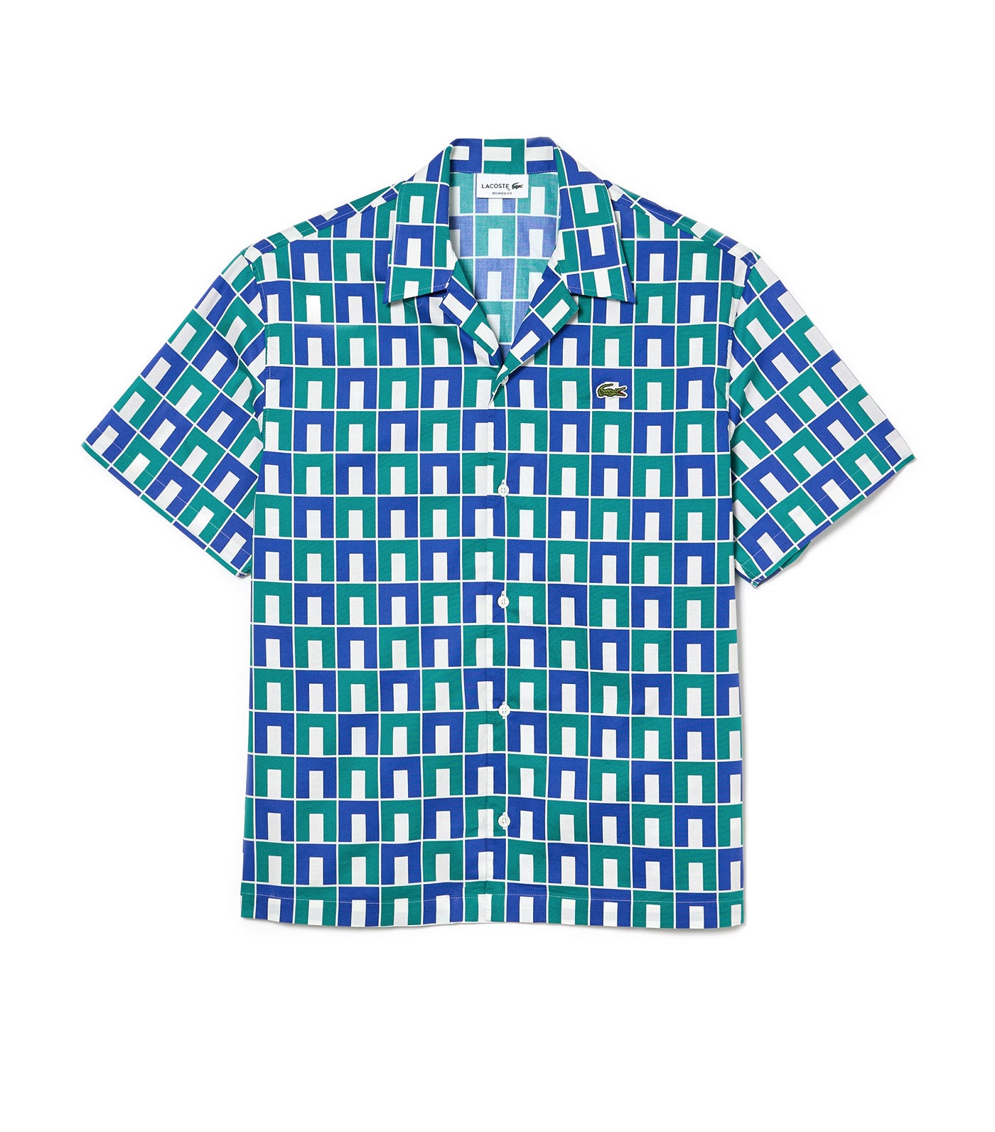 Short Sleeved Robert George Print Shirt Mascarpone/Sloe 0/Undergrowth Green