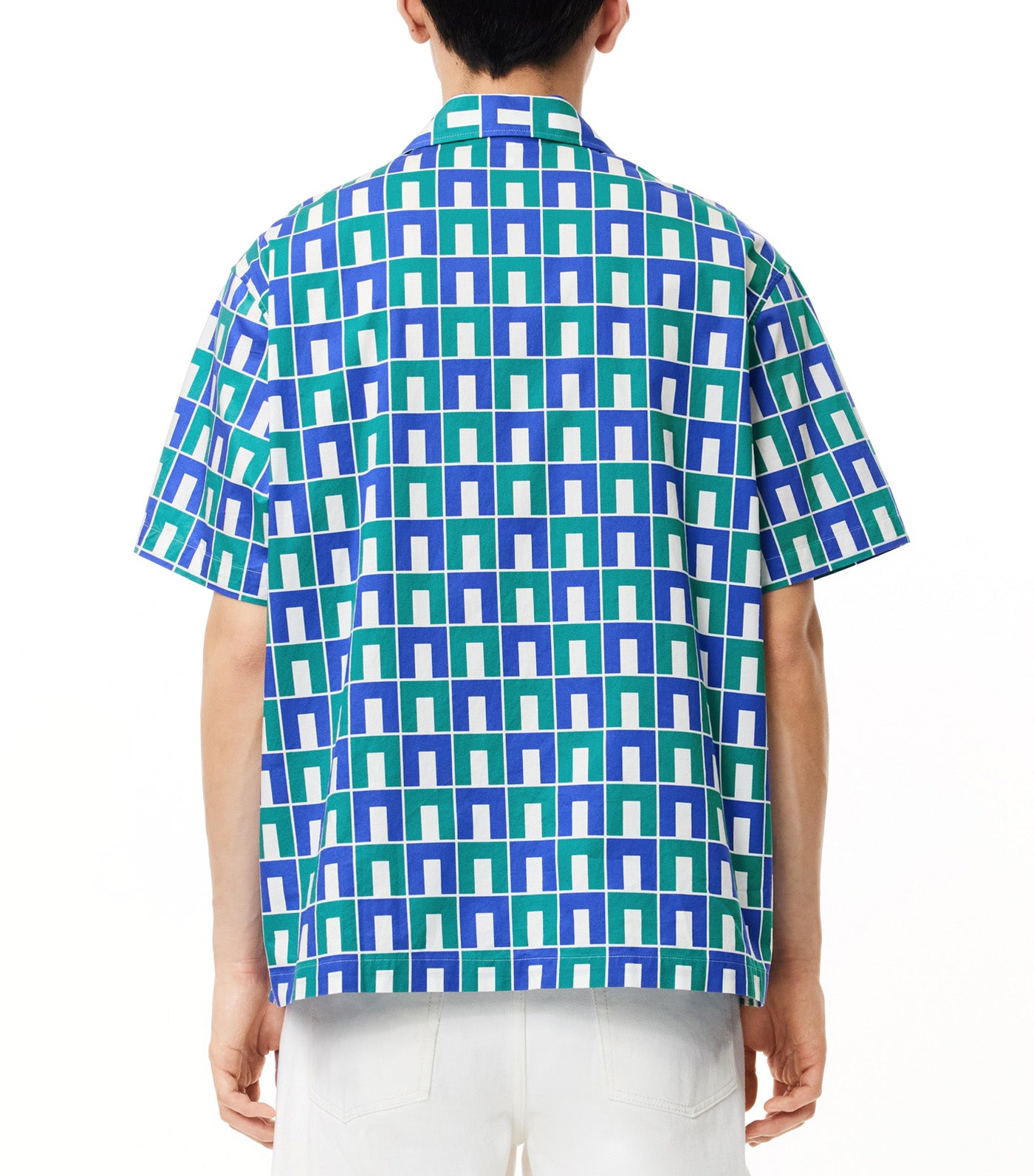 Short Sleeved Robert George Print Shirt Mascarpone/Sloe 0/Undergrowth Green