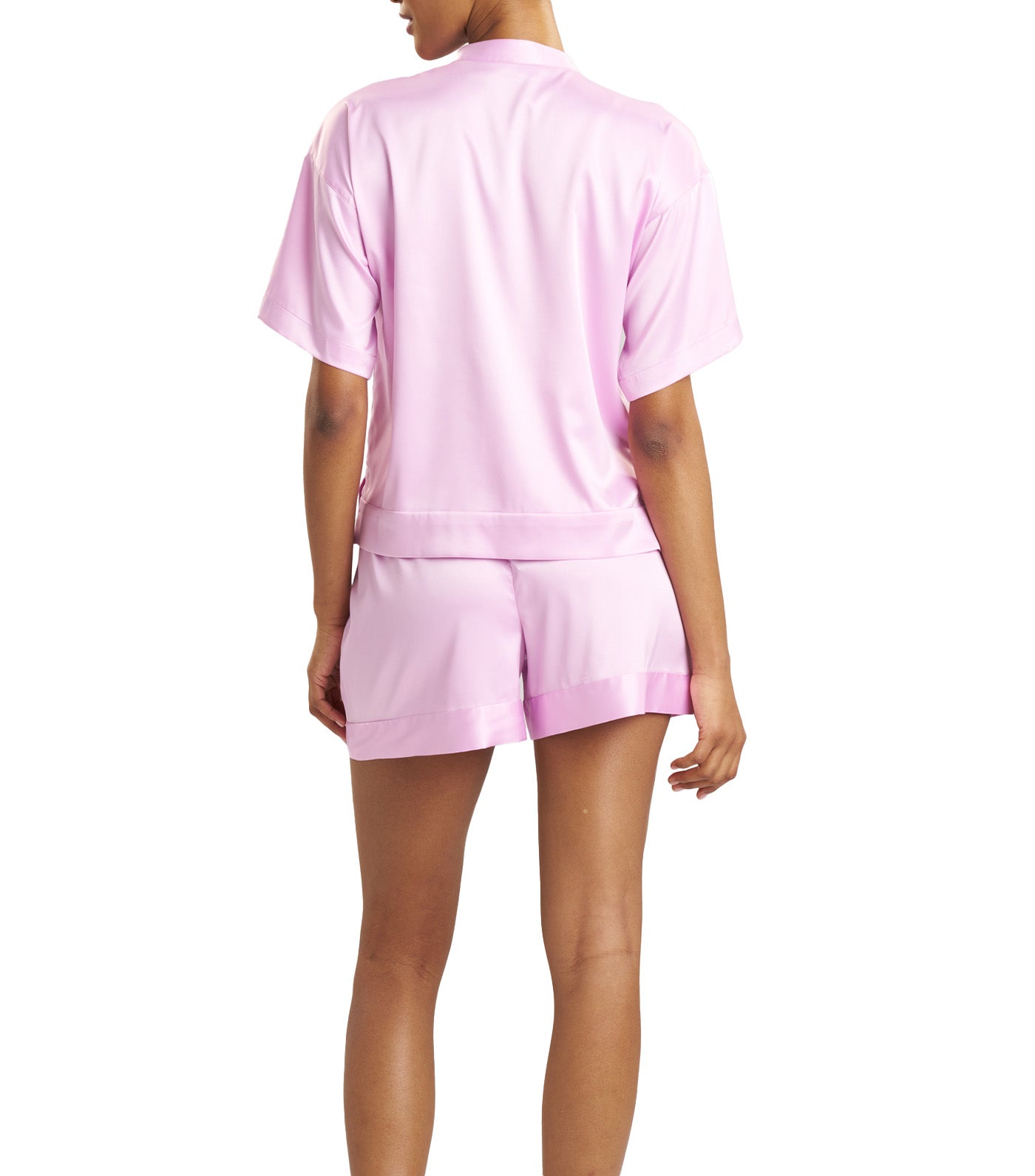 Glamour Pajama Shorts Set Pink