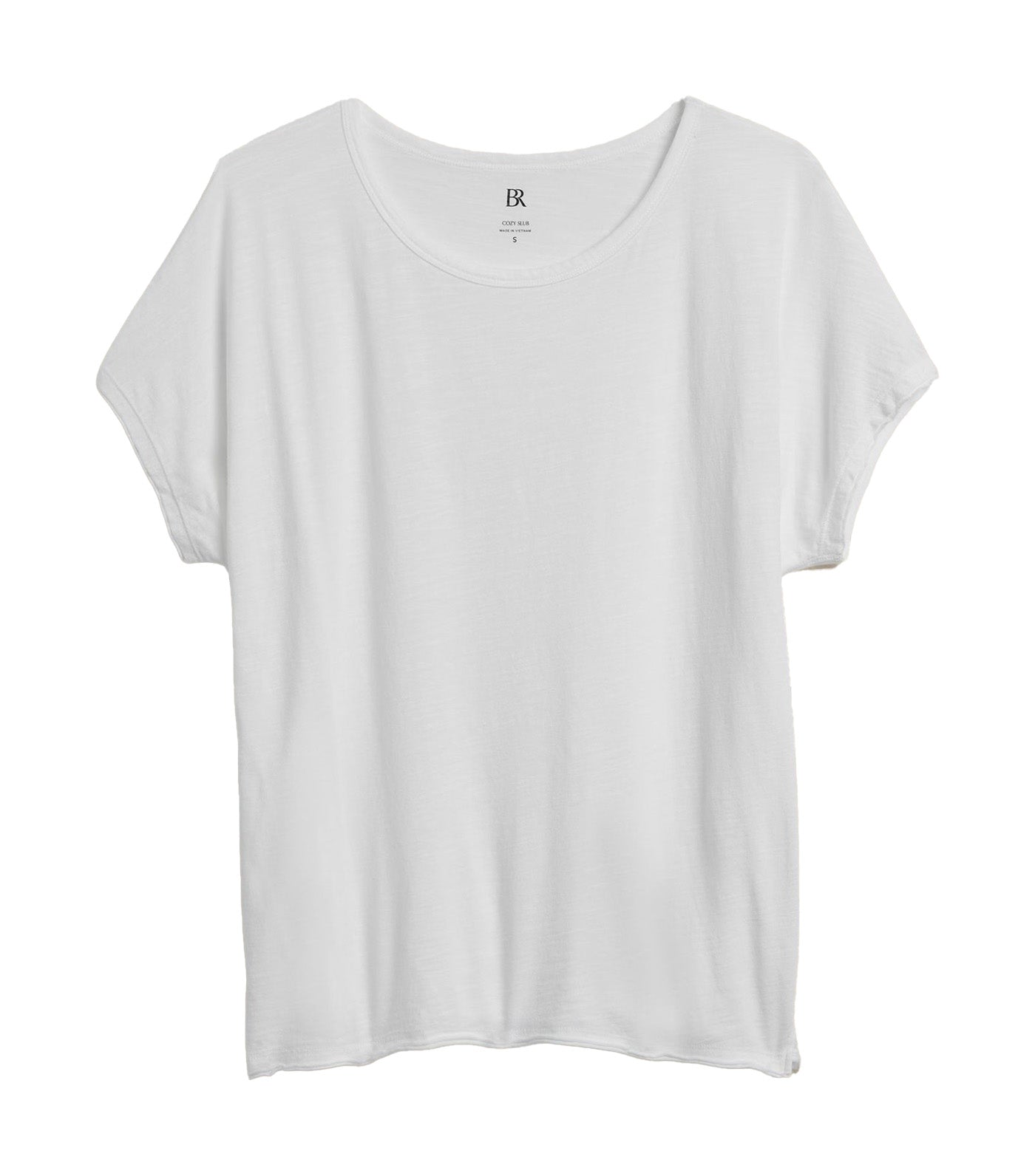 Slub Crew-Neck T-Shirt White
