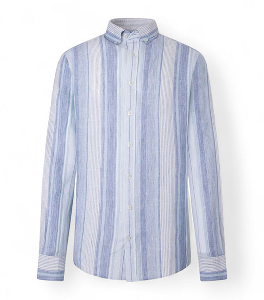 Multi Stripe Linen Top Multi Stripe Linen Top