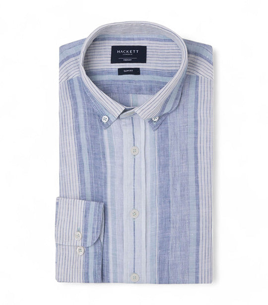 Linen Multi Stripe Shirt Multi