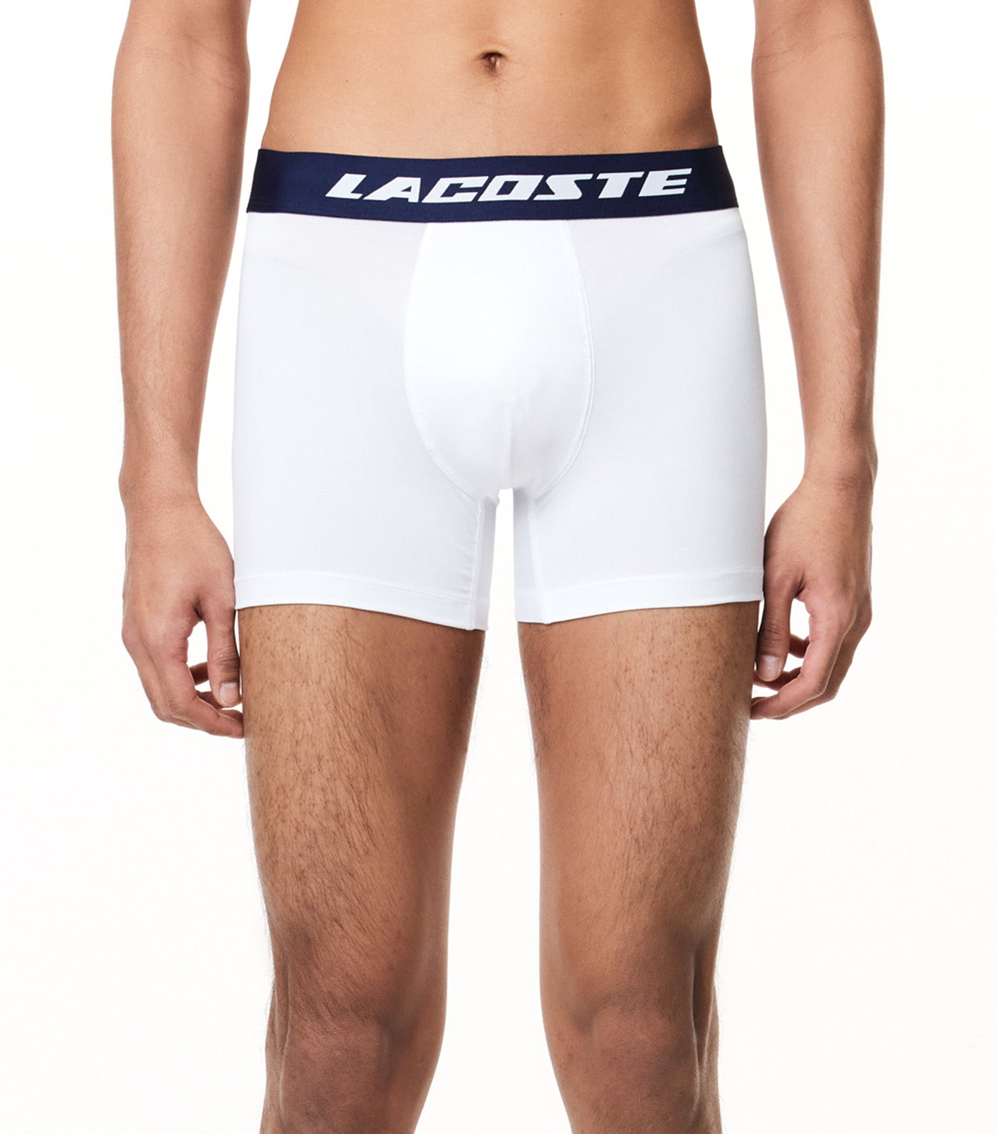 Men’s 3-Pack Lacoste Microfiber Print Trunks Navy Blue/White-Watermelon