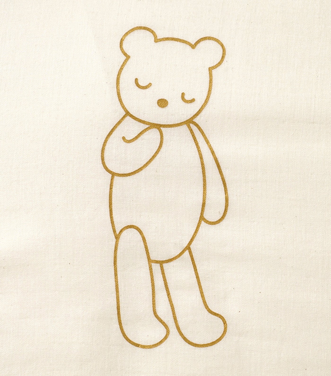 Nommoc Mini Fitted Sheet by 10mois Goodnight Bear Cream