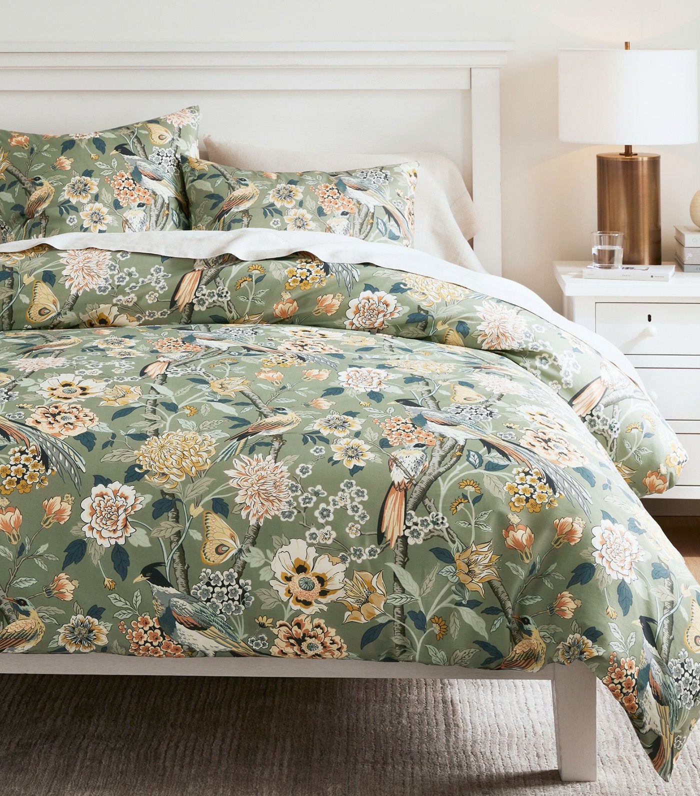 Bloom Floral Sateen Duvet Cover