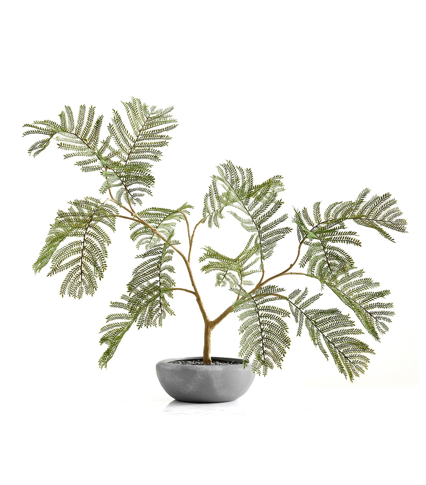 Faux Potted Gray Fern