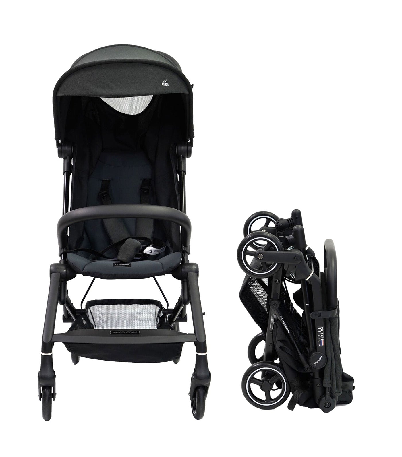 Waltz Cabin-Sized Lightweight Stroller Gray