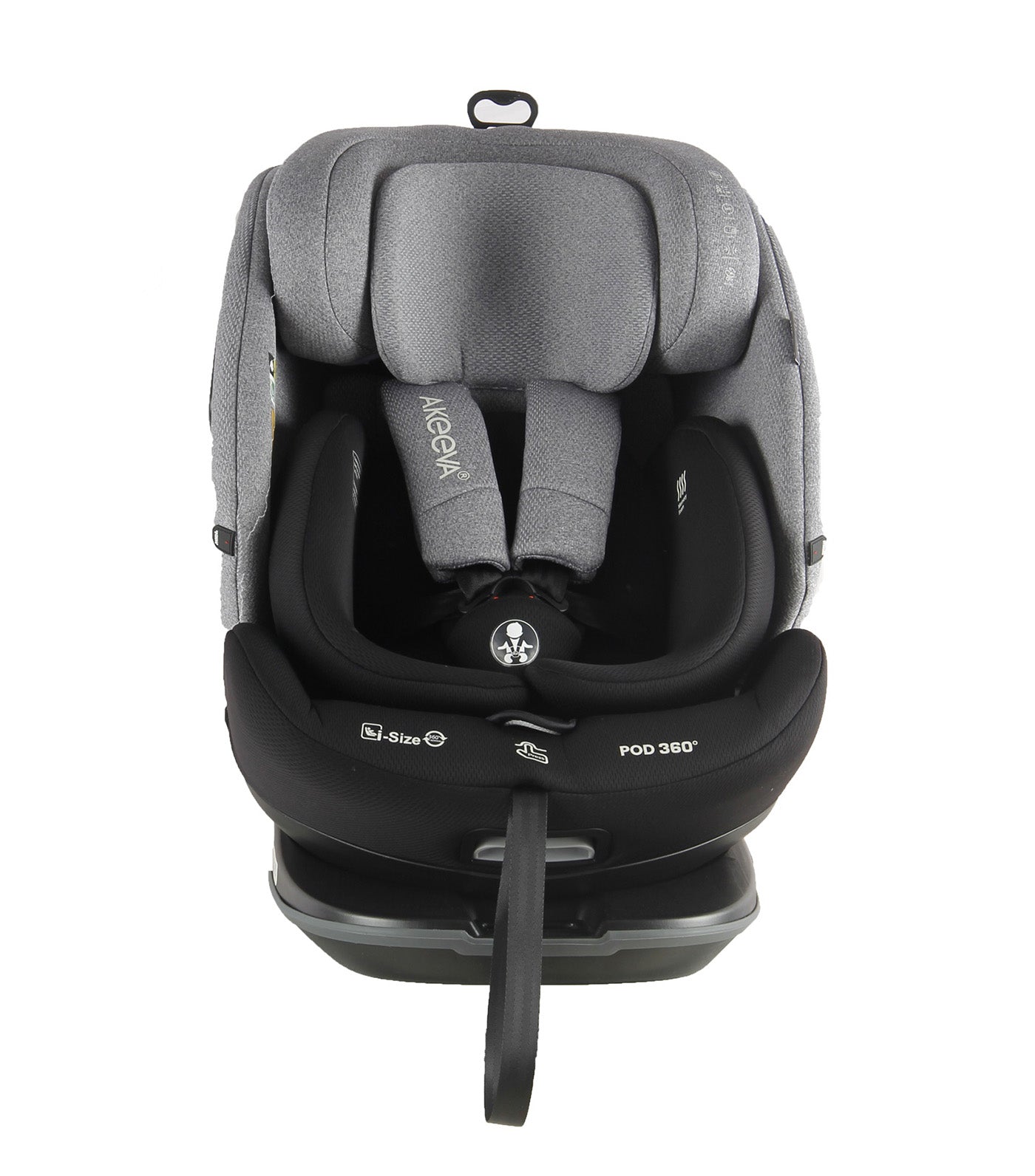 Pod 360 Rotate Isofix Carseat with Latch and Cocoon Protection with ICC Gray