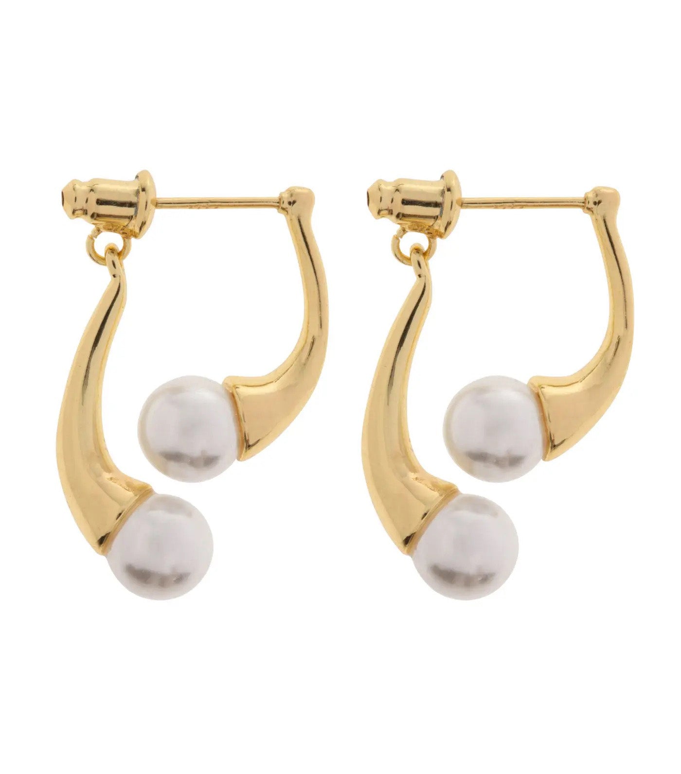 Adara Pearl Earrings Gold
