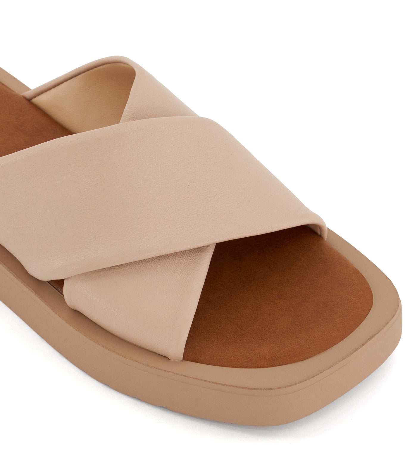 Licorice Slide Sandals Sand Nude