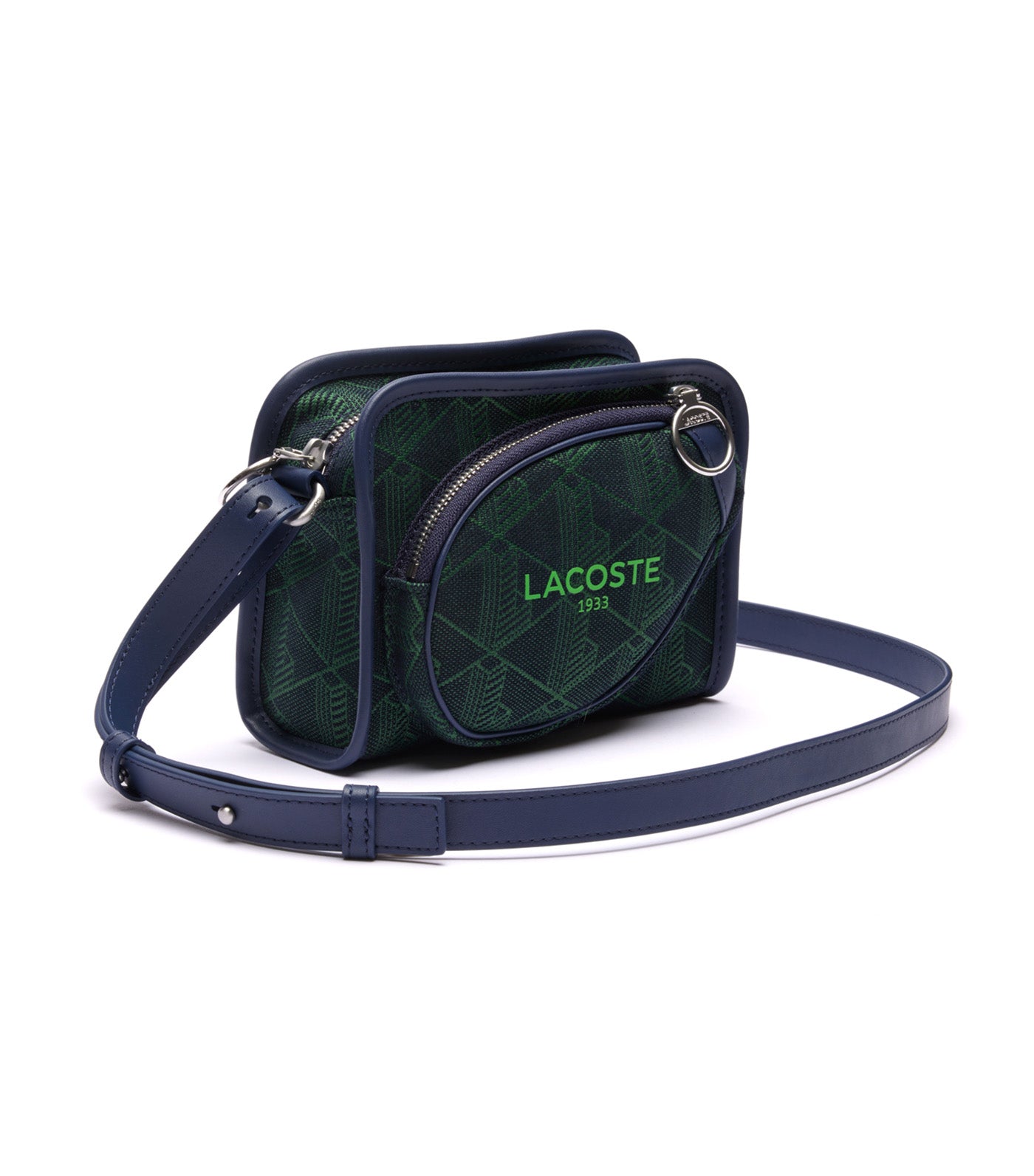 Heritage Jacquard Monogram Shoulder Bag Mono Marine 166 Vert 132