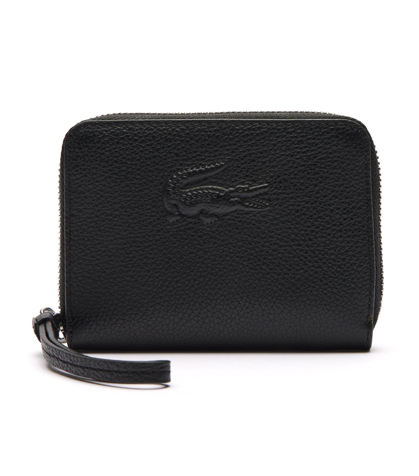 Mini City Court Grain Leather Coin Purse Noir