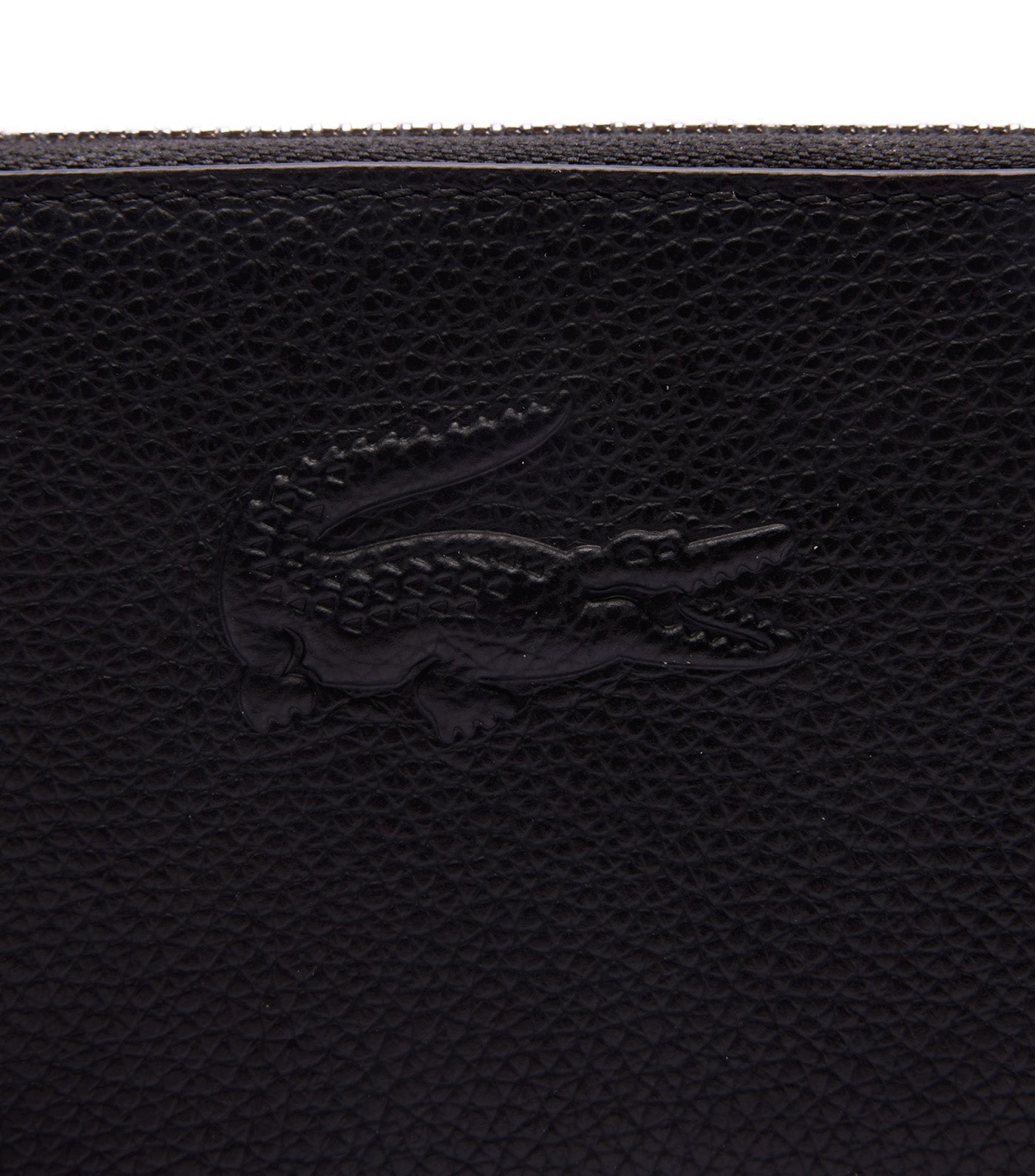 Mini City Court Grain Leather Coin Purse Noir