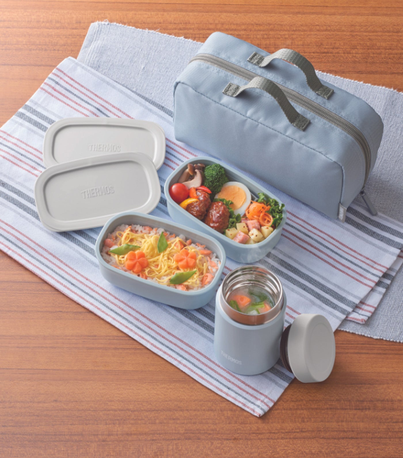 800ml Soup Lunch Set Sky Blue