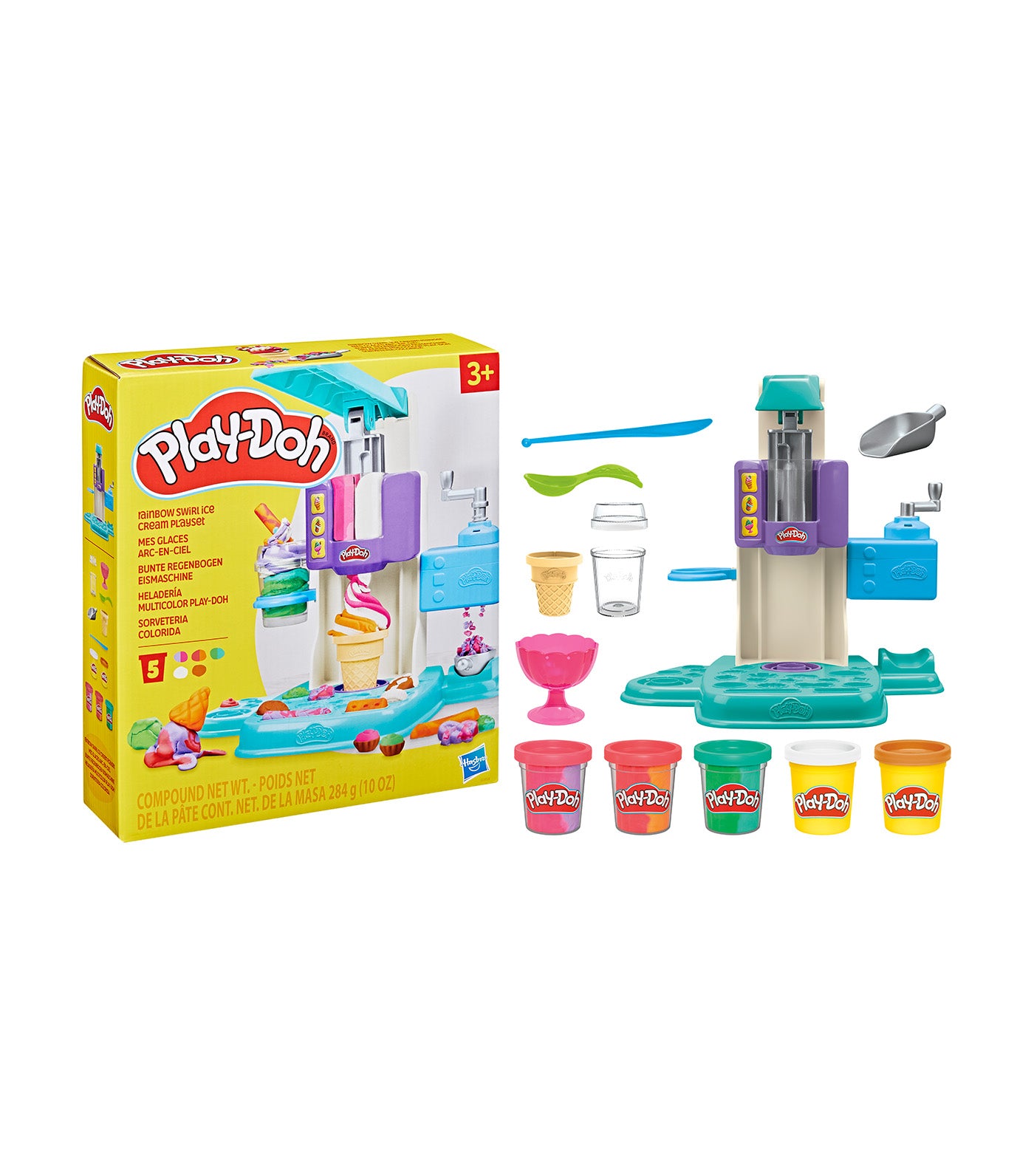 Rainbow Swirl Ice Cream Playset