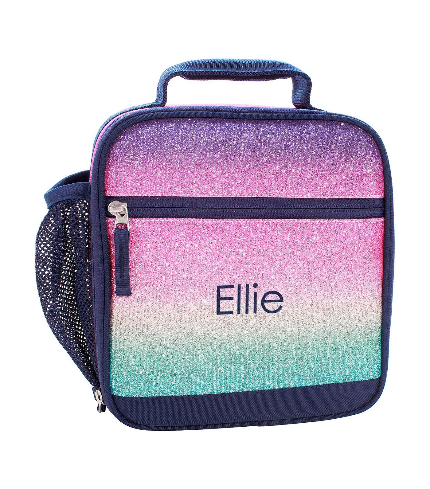 Mackenzie Rainbow Ombre Sparkle Glitter Lunch Boxes Multi