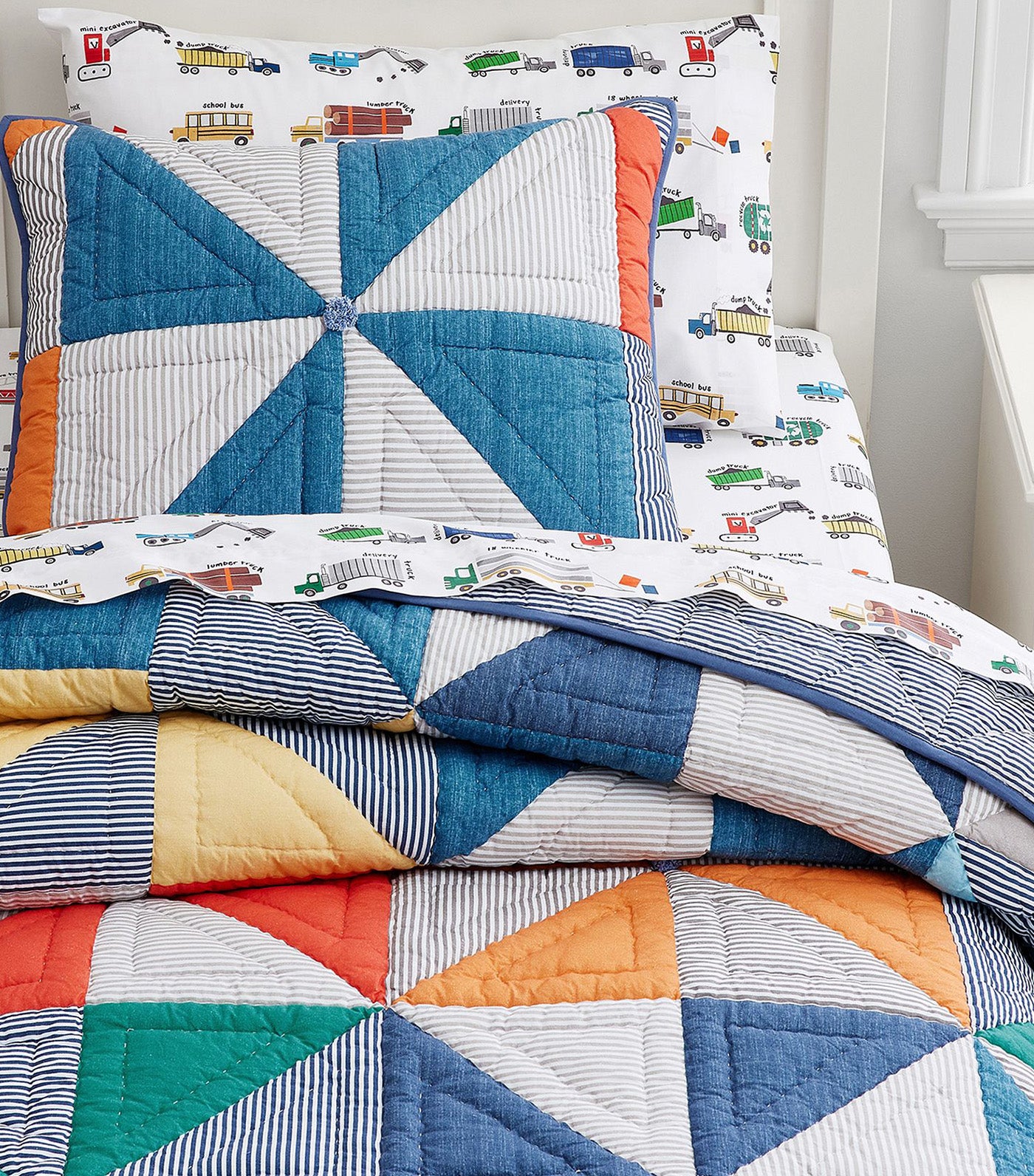 Pinwheel Quilt and Shams