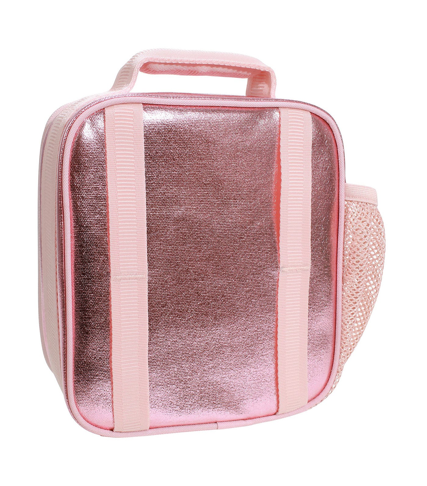 Mackenzie Pink Metallic Hearts Lunch Boxes Pink