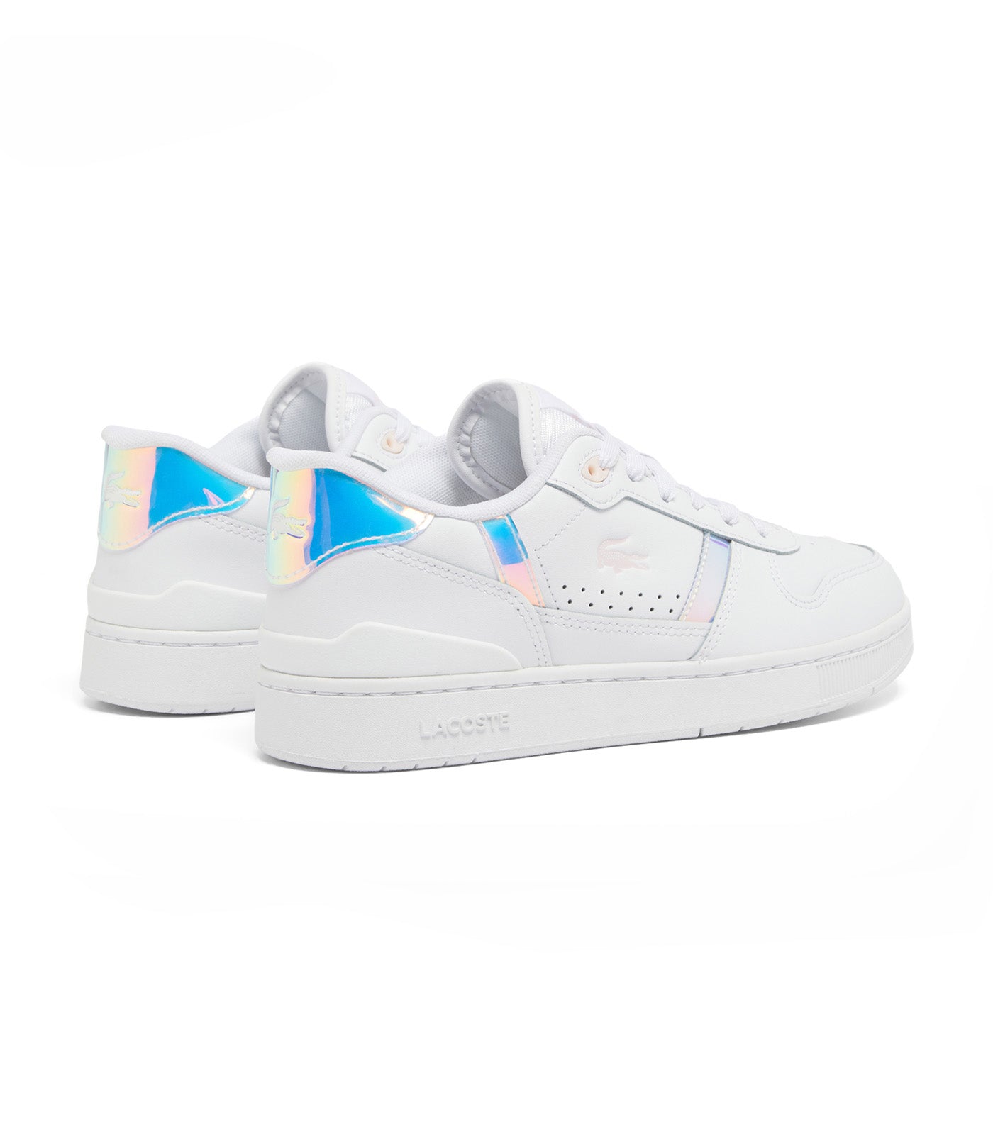 Women's T-Clip Set Trainers With Holographic Details White/Light Pink