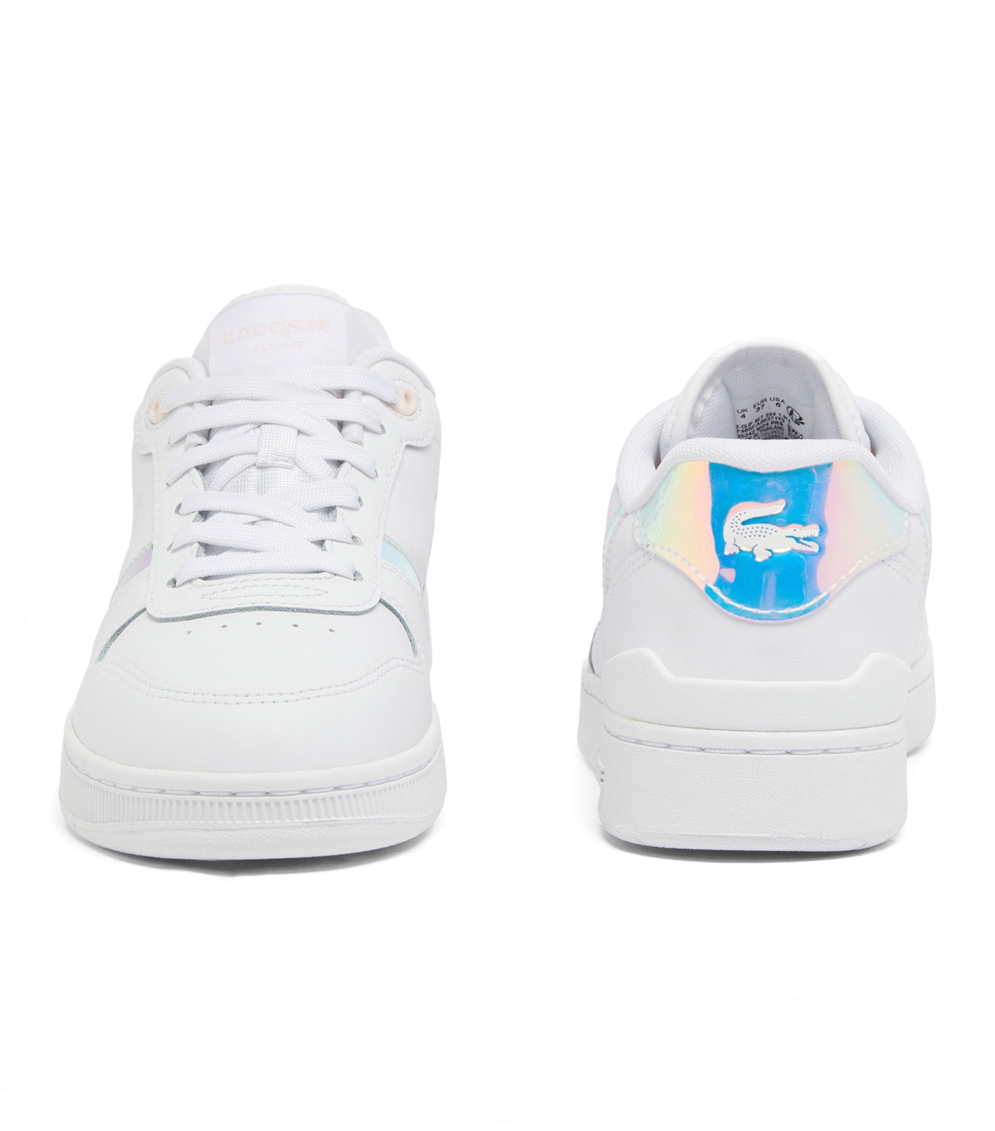 Women's T-Clip Set Trainers With Holographic Details White/Light Pink