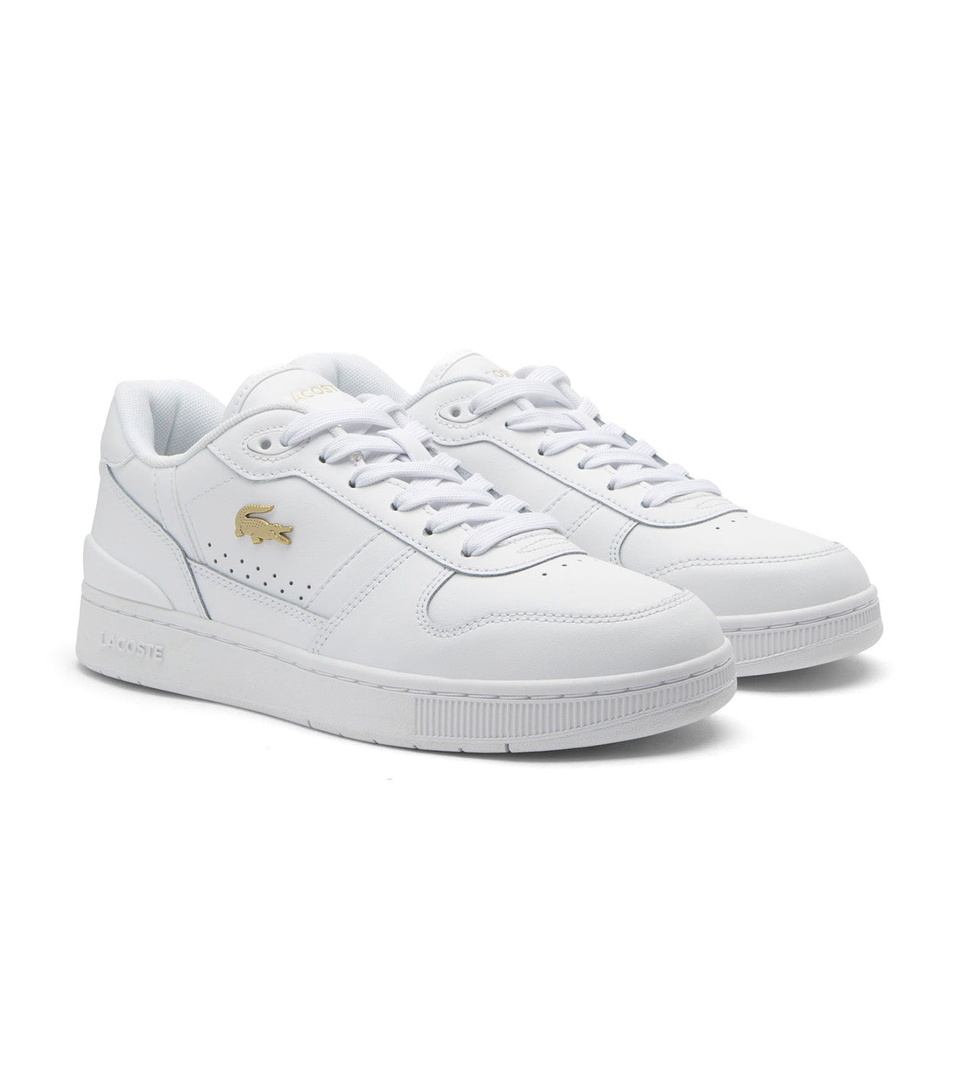 Women's T-Clip Set Trainers White/Gold