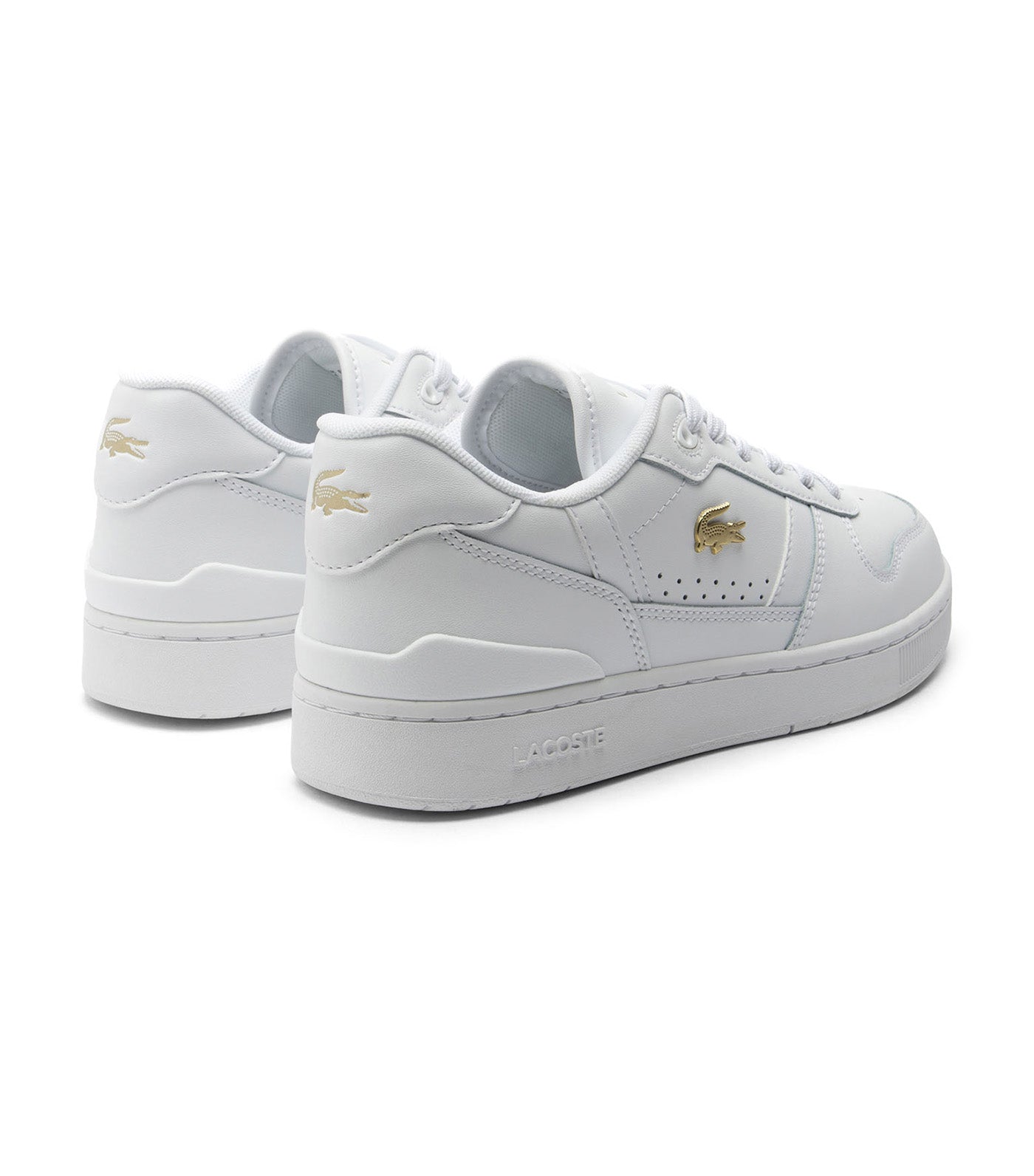 Women's T-Clip Set Trainers White/Gold