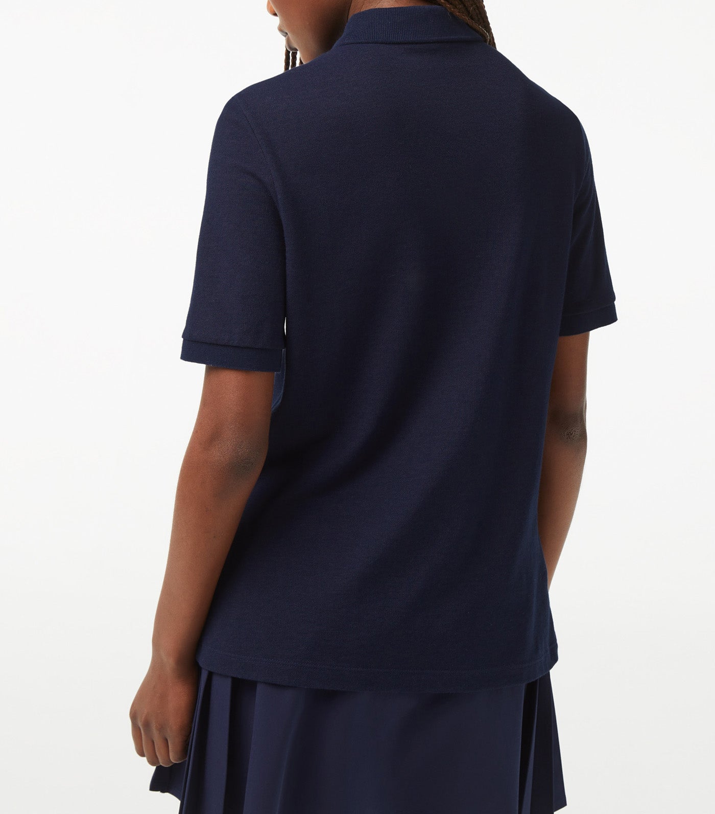 Women's Lacoste Sport Slim Fit Organic Cotton Golf Polo Shirt Navy Blue/Navy Blue