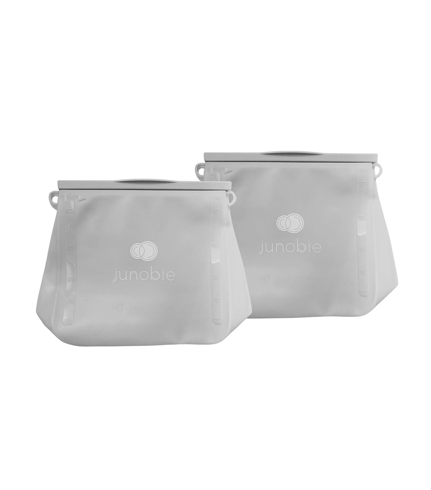 2 Pack Large Milk Storage and Stash Bags Gray