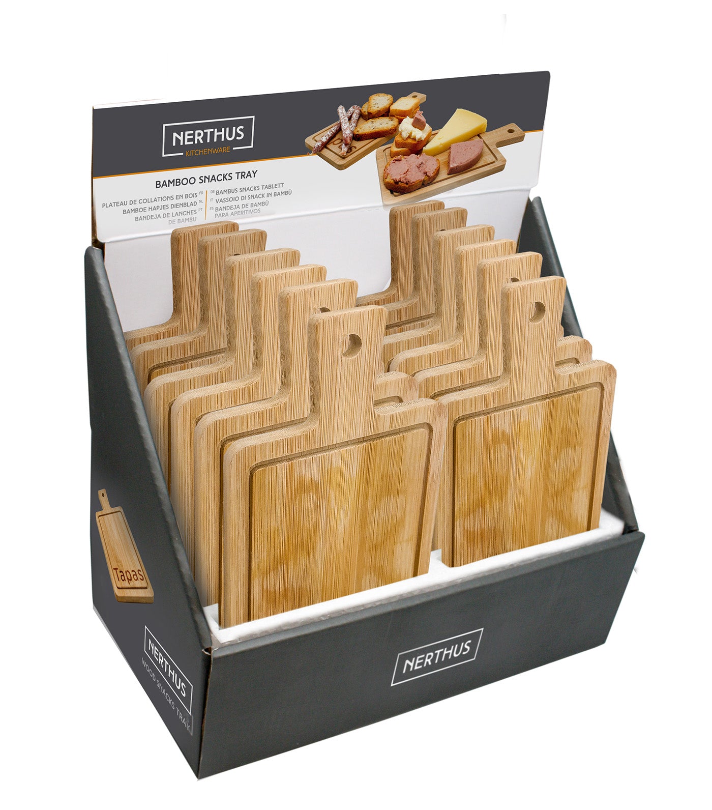 Wood Snacks Tray