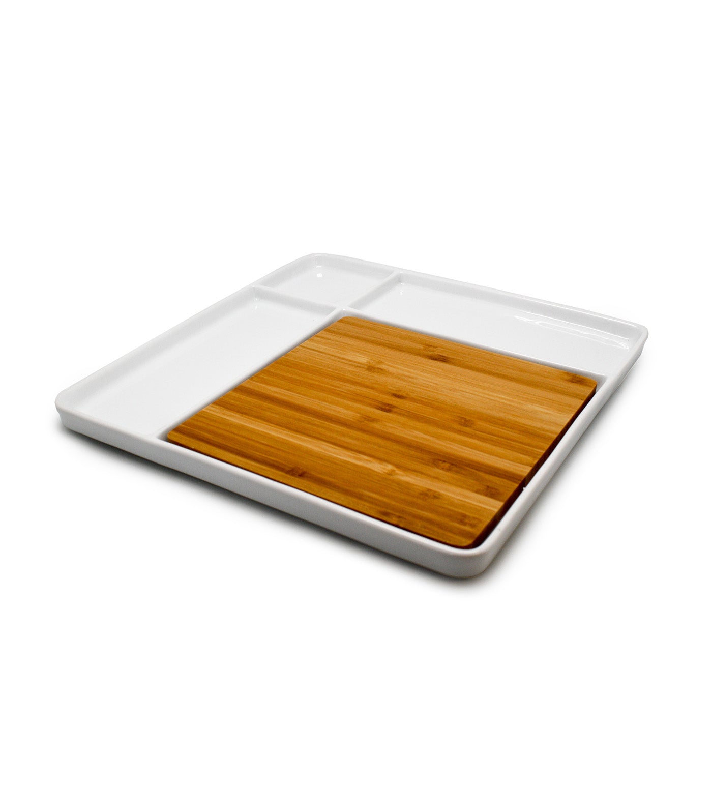 Square Porcelain Snacks Plate