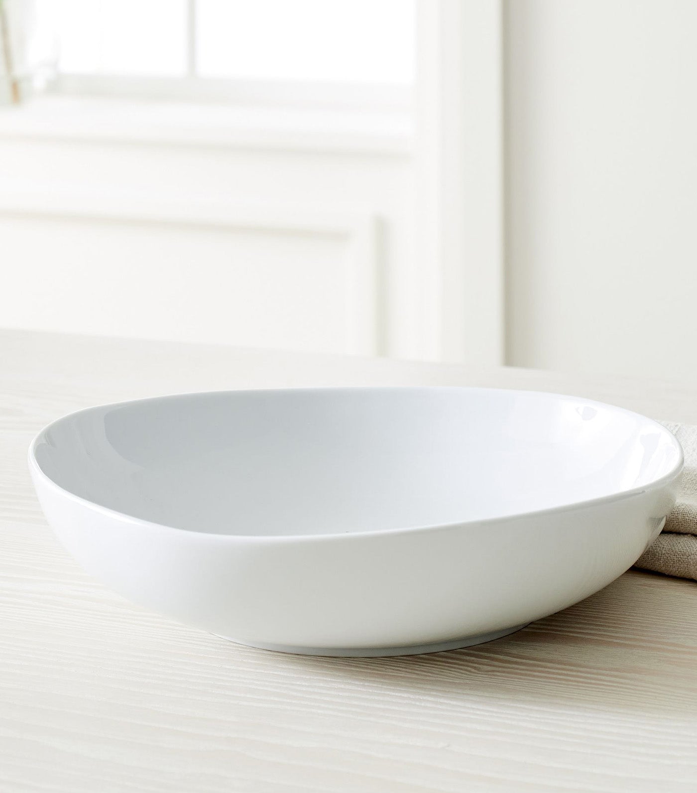 Organic Porcelain Serveware White