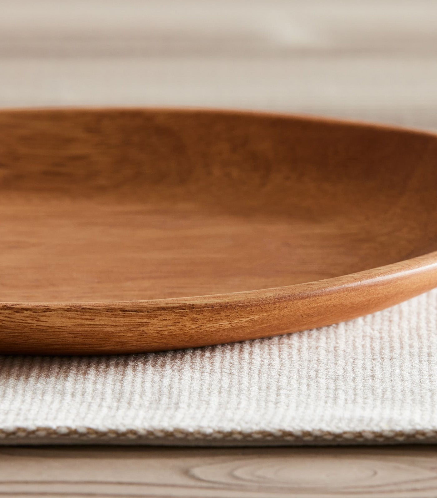 Organic Shaped Wood Serving Platters Brown