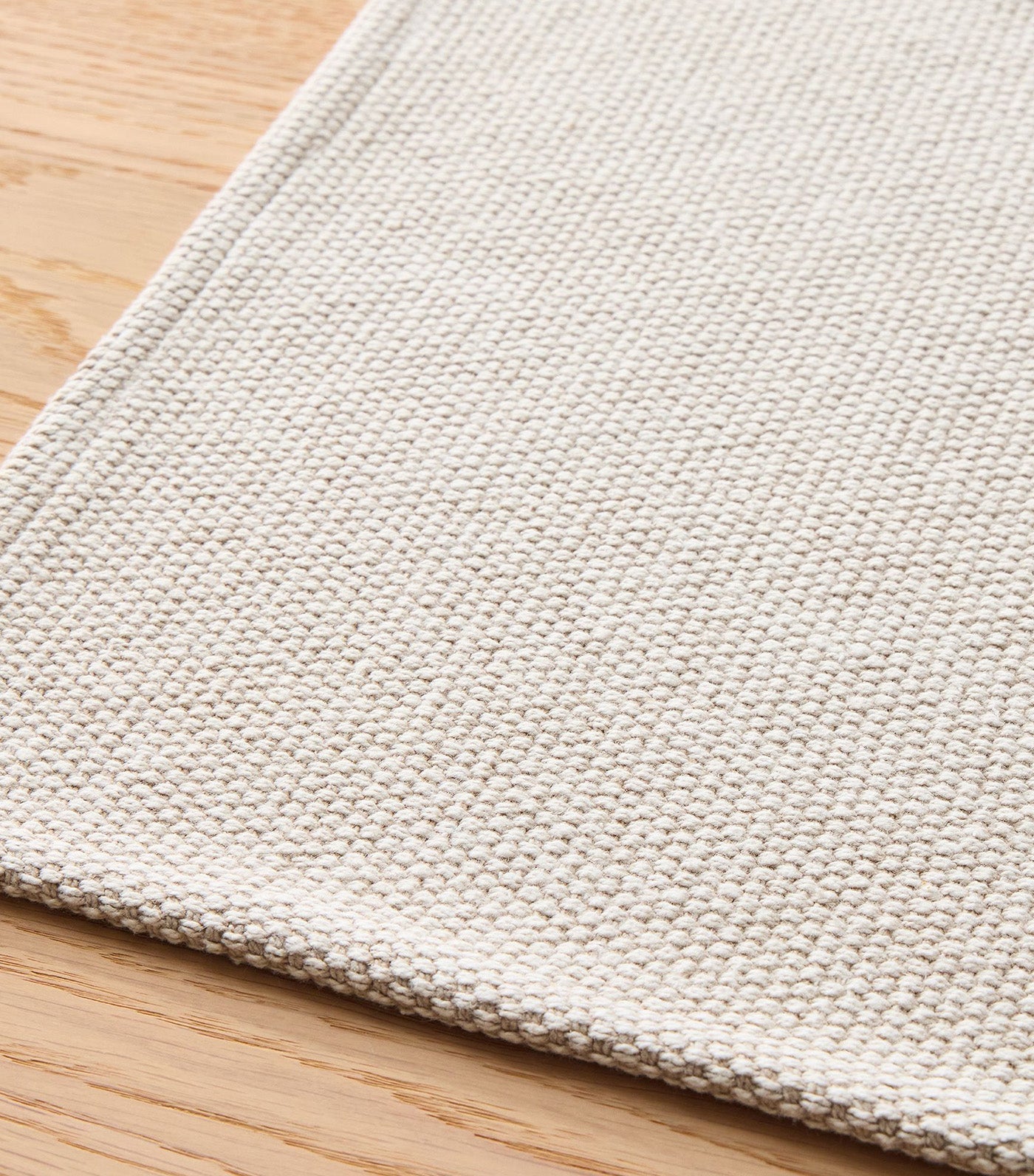 Textured Canvas Cotton Placemat - Set of 4 Natural